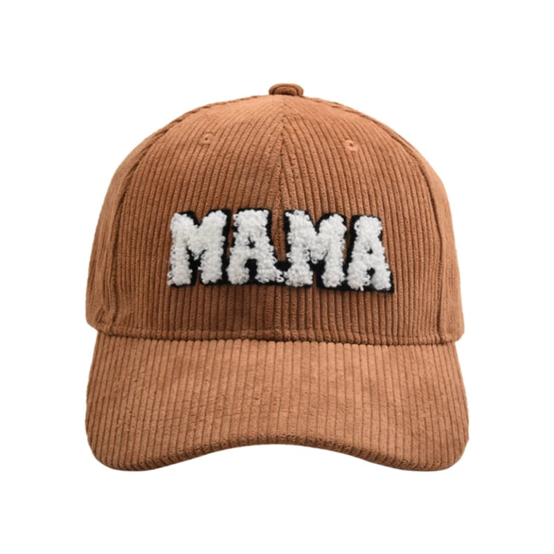 Mommy and Me Matching Corduroy Baseball Cap – Matching Hats for Mom and Child, Adjustable Corduroy Hat