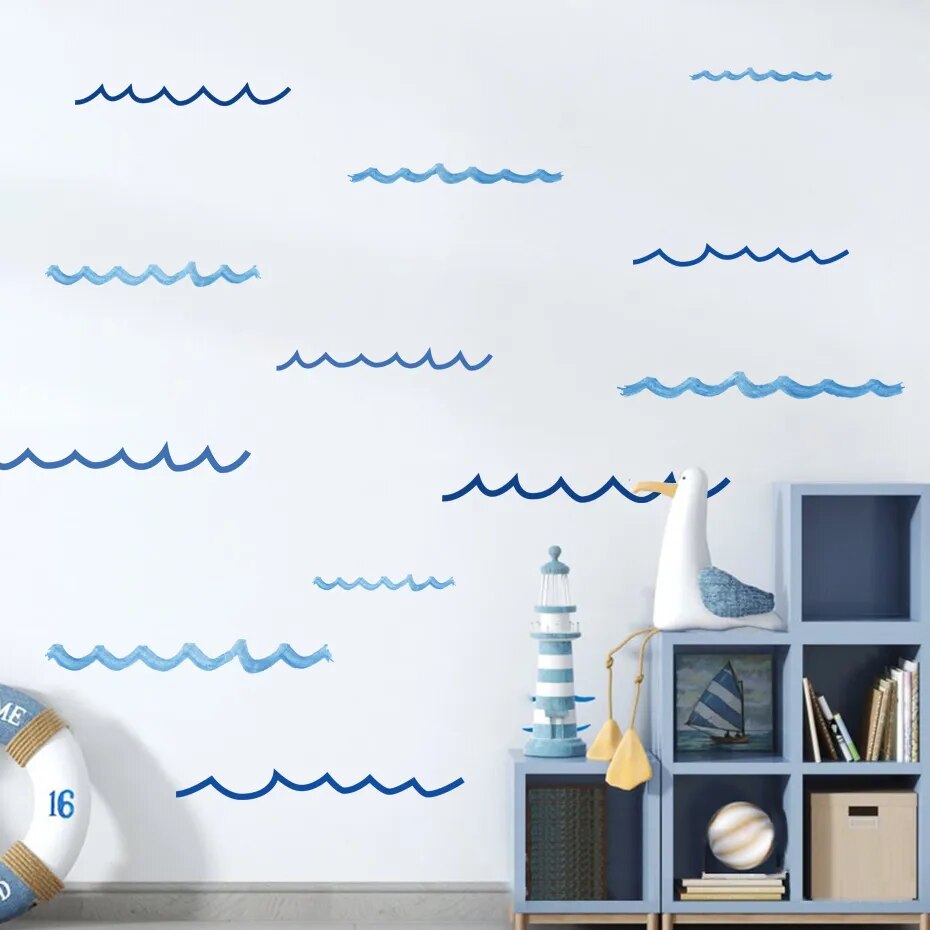 Ocean Waves Nursery Wall Decals - Gathering Littles