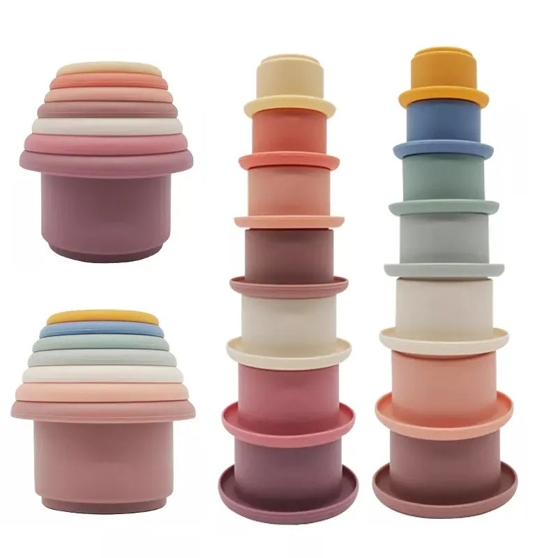 Montessori Stacking Cups 7pcs - Gathering Littles