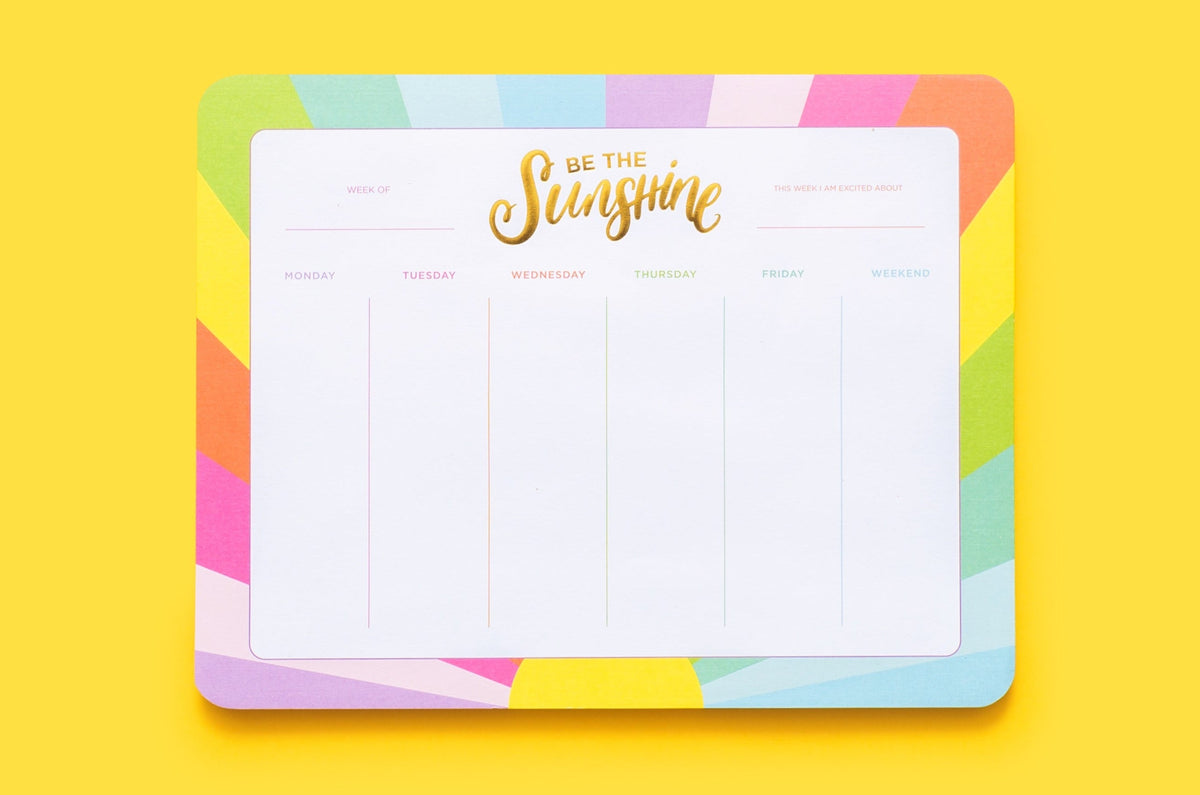 Be the Sunshine Weekly Planner