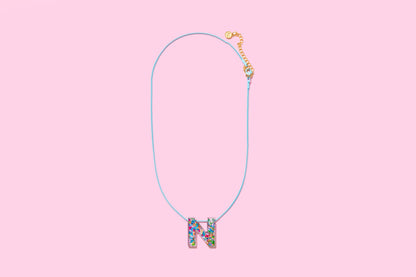 Colorful Confetti Letter Necklaces