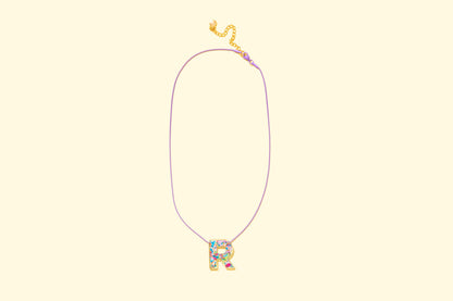 Colorful Confetti Letter Necklaces