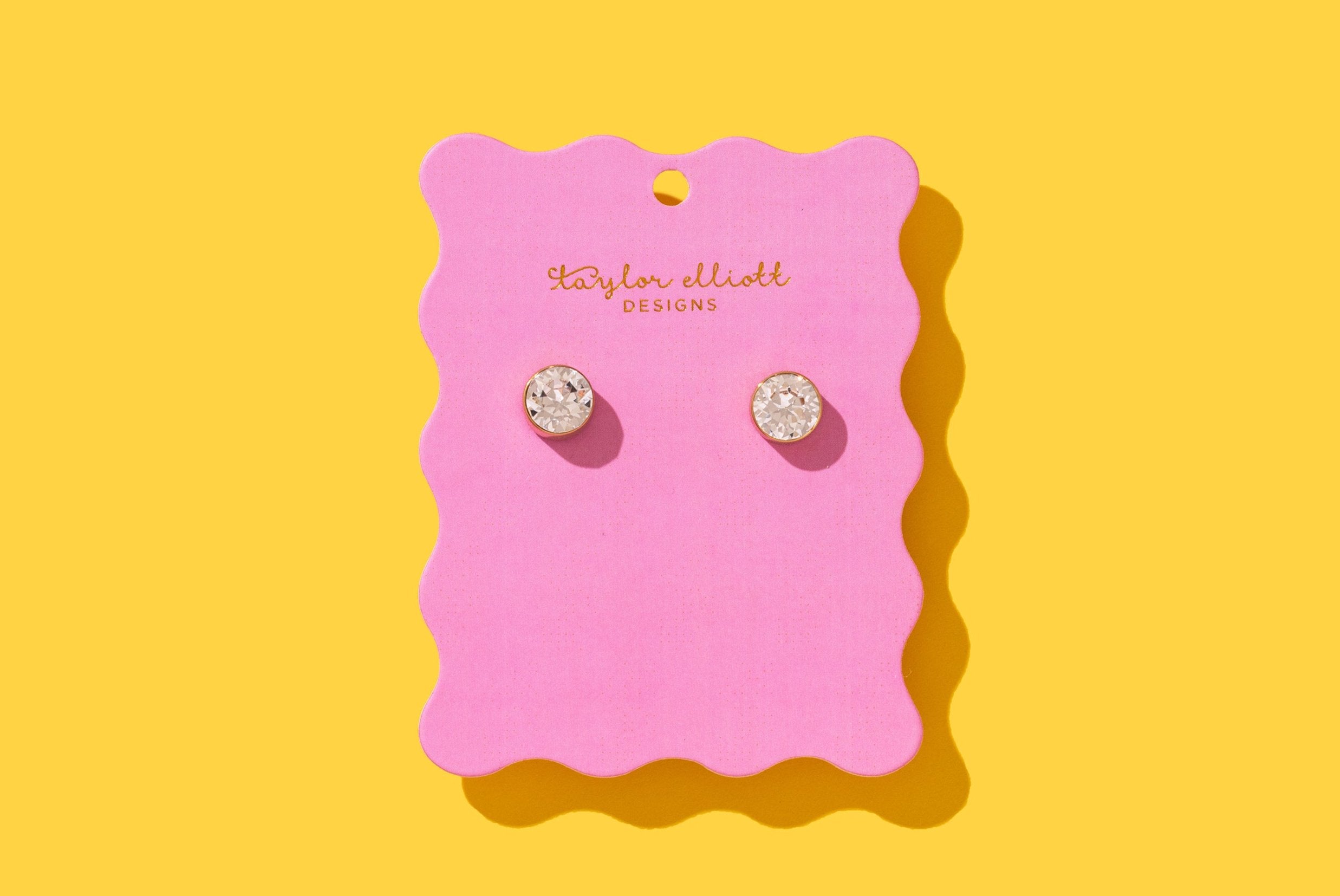 Maren Bezel Large Stud