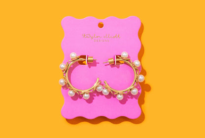 Kali Pearl Hoops
