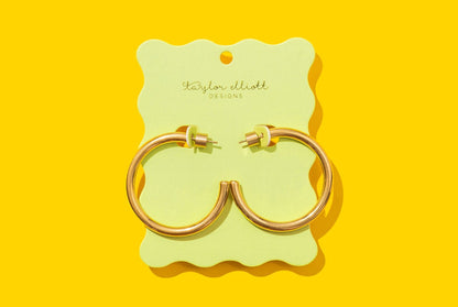Terry Gold Large Hoops