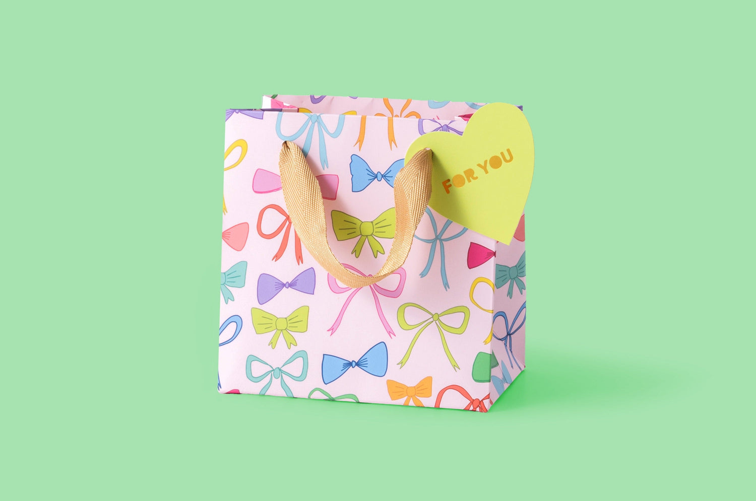 Colorful Bows Gift Bags (3 Sizes)