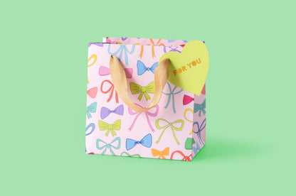 Colorful Bows Gift Bags (3 Sizes)