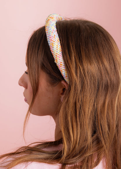 Tai Rainbow Tweed Headband