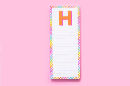 Letter List Pads A-Z