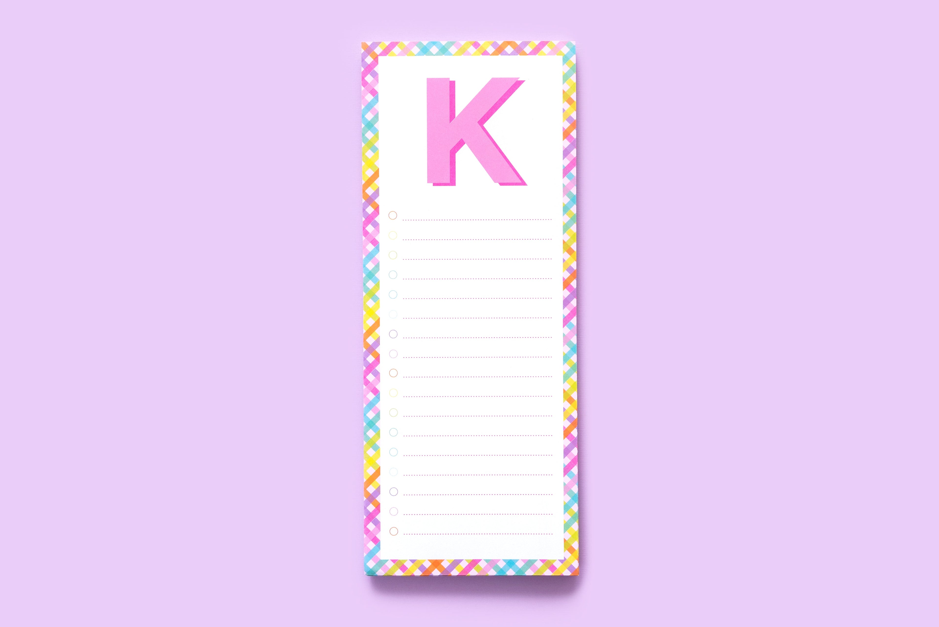 Letter List Pads A-Z