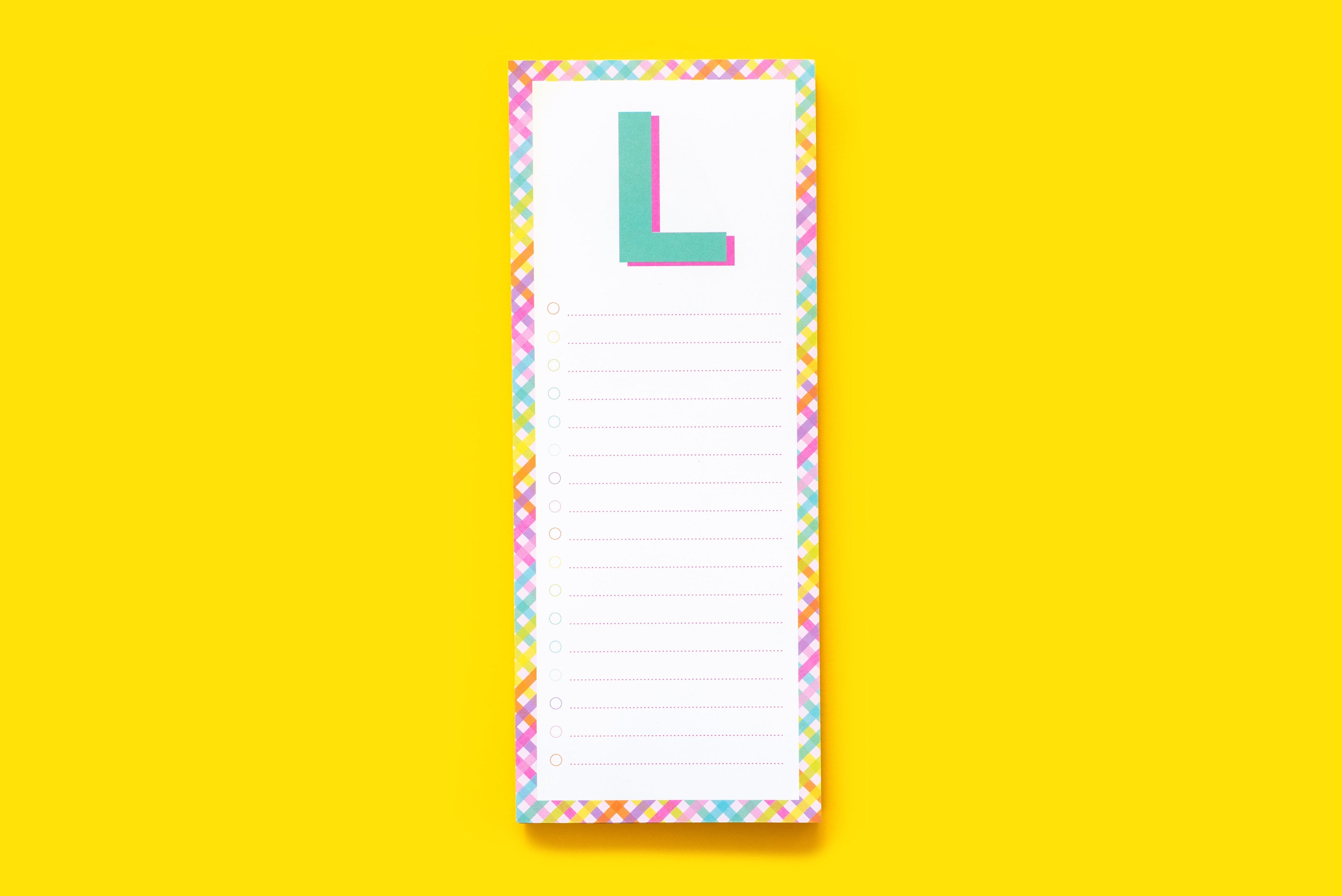 Letter List Pads A-Z