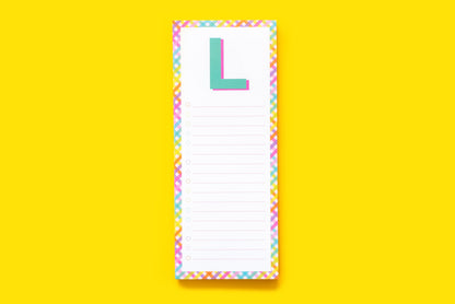 Letter List Pads A-Z