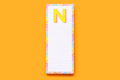 Letter List Pads A-Z