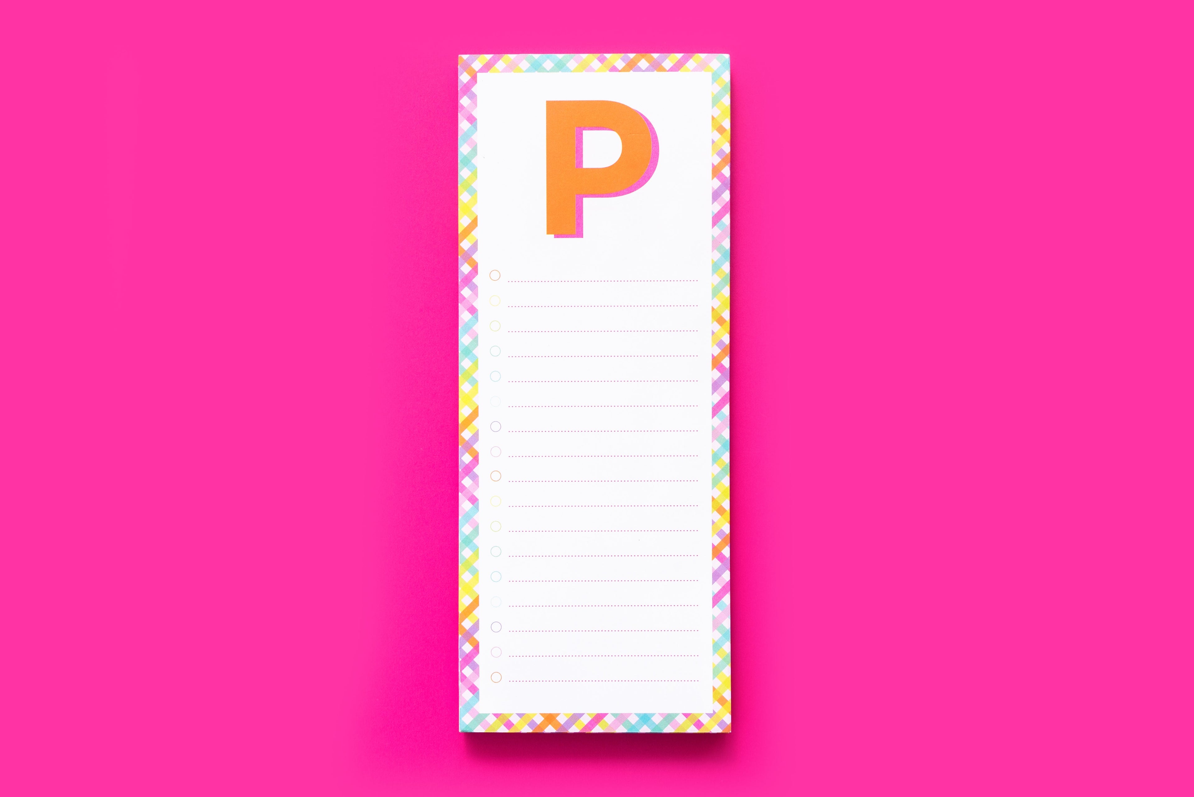 Letter List Pads A-Z