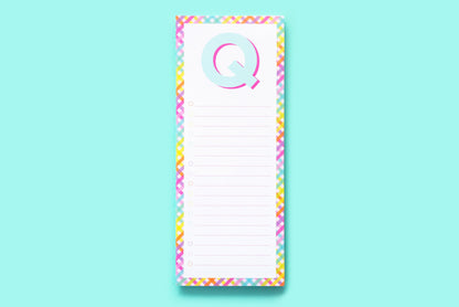 Letter List Pads A-Z
