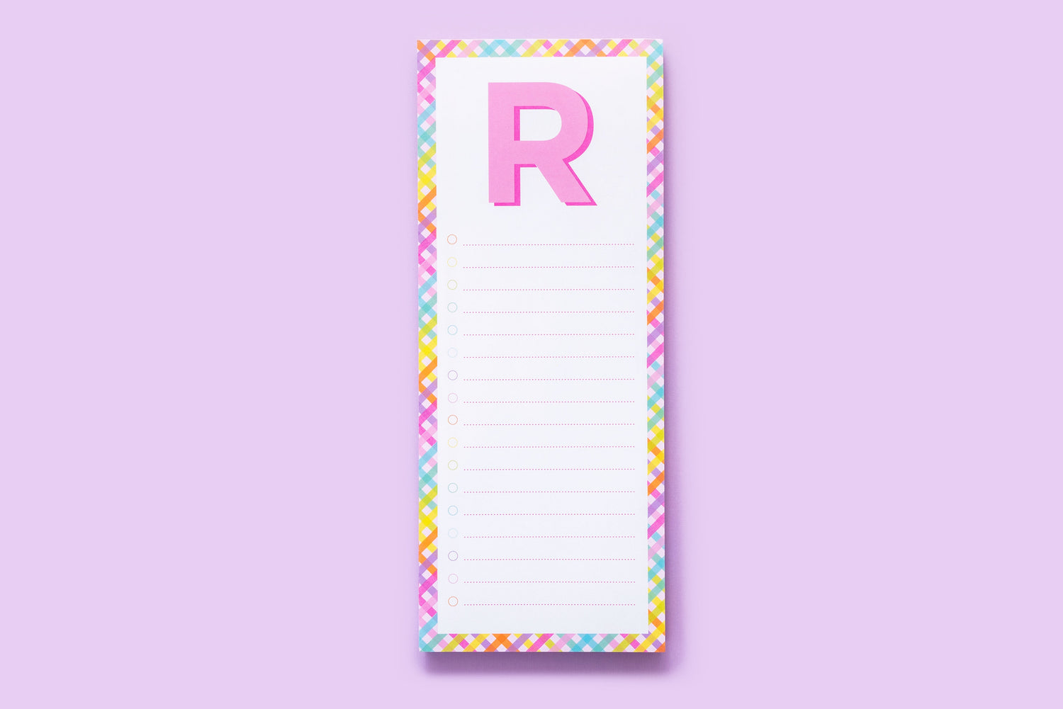 Letter List Pads A-Z