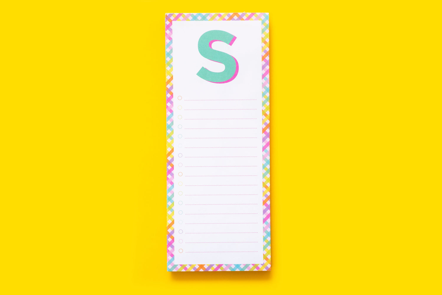 Letter List Pads A-Z