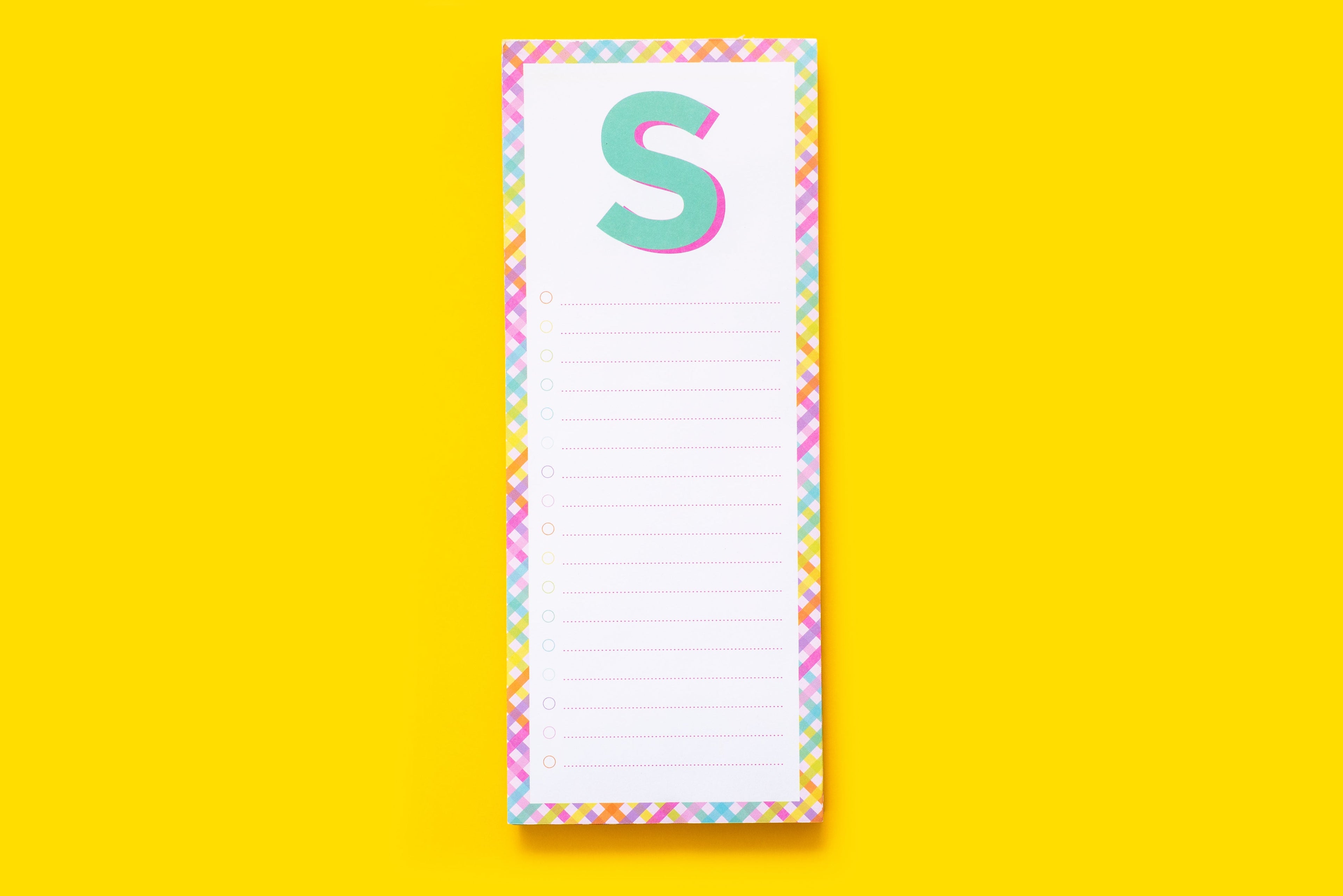 Letter List Pads A-Z