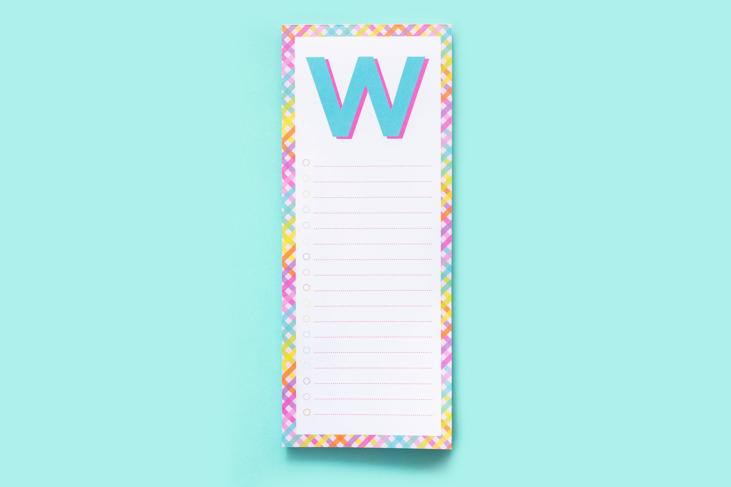Letter List Pads A-Z