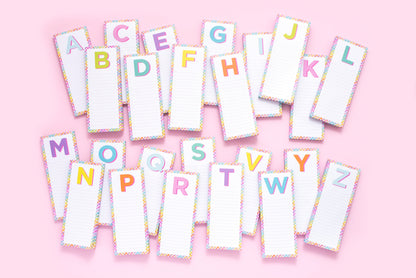 Letter List Pads A-Z