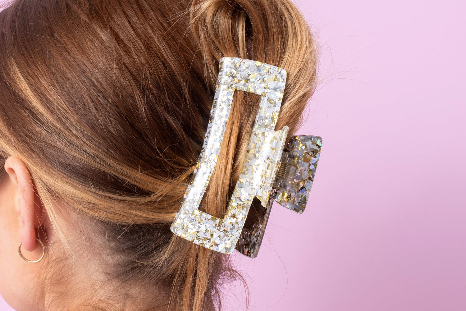 Pearl Confetti Claw Clip