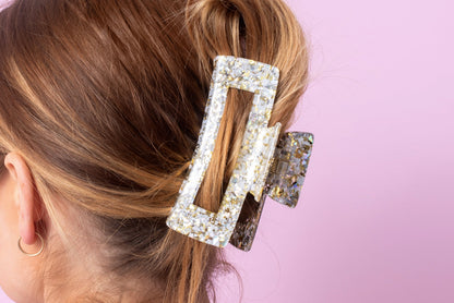Pearl Confetti Claw Clip