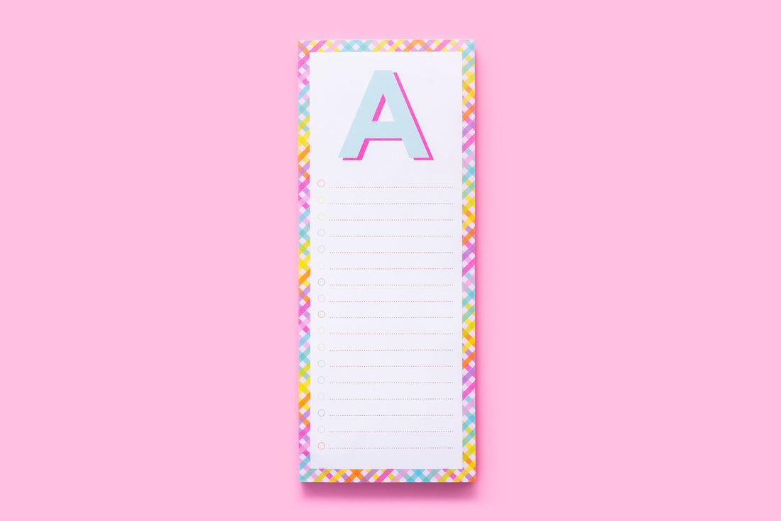 Letter List Pads A-Z