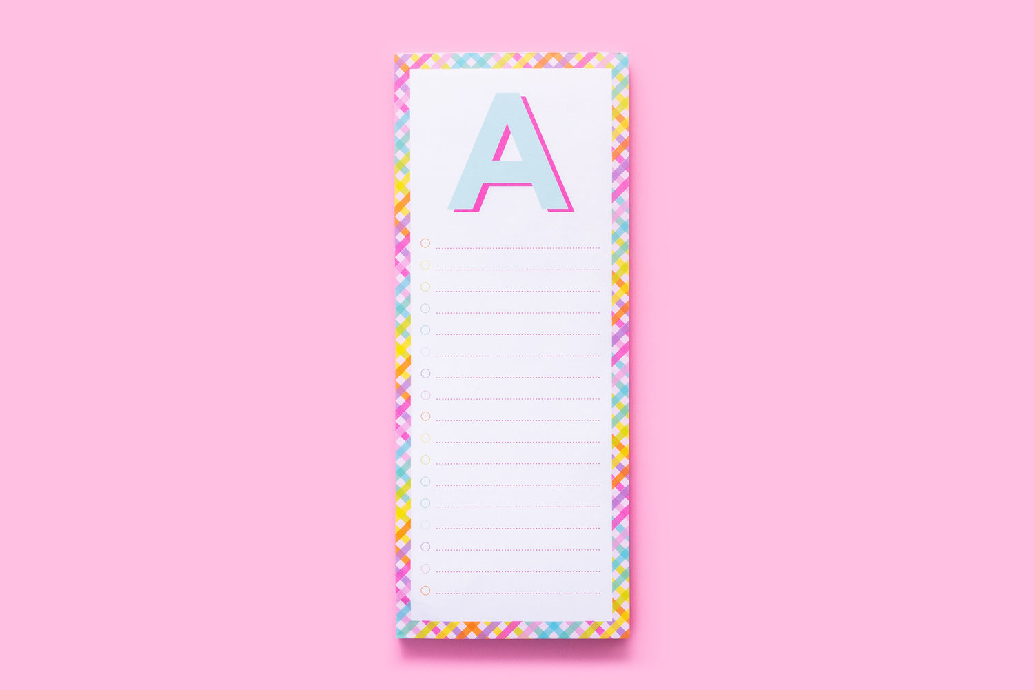 Letter List Pads A-Z