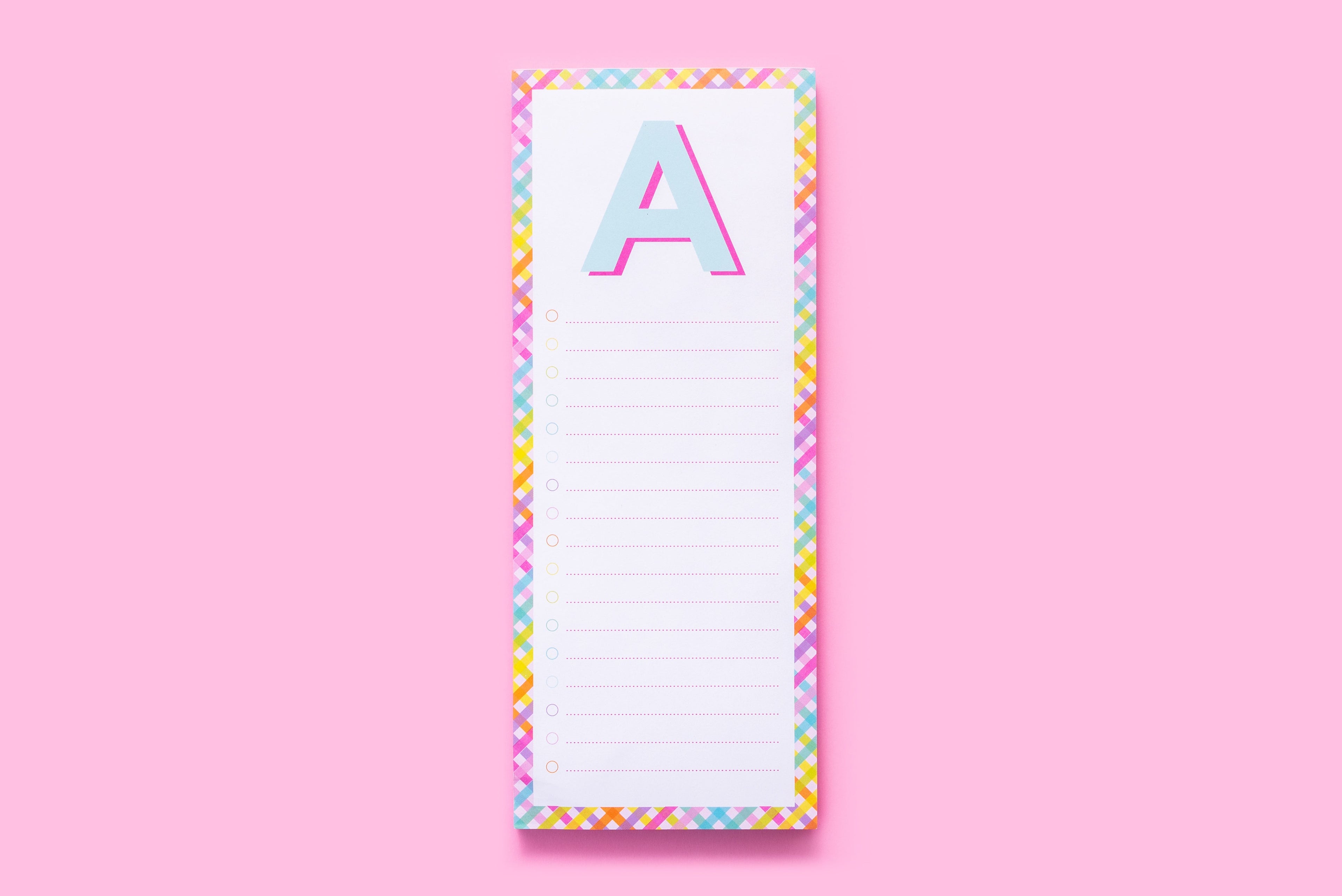 Letter List Pads A-Z