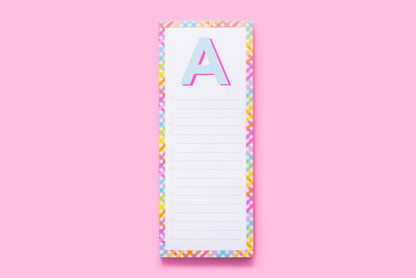 Letter List Pads A-Z