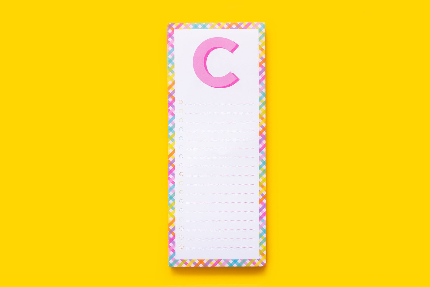 Letter List Pads A-Z