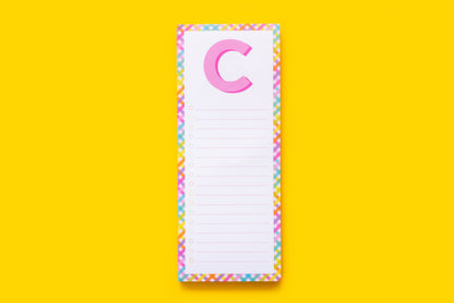 Letter List Pads A-Z