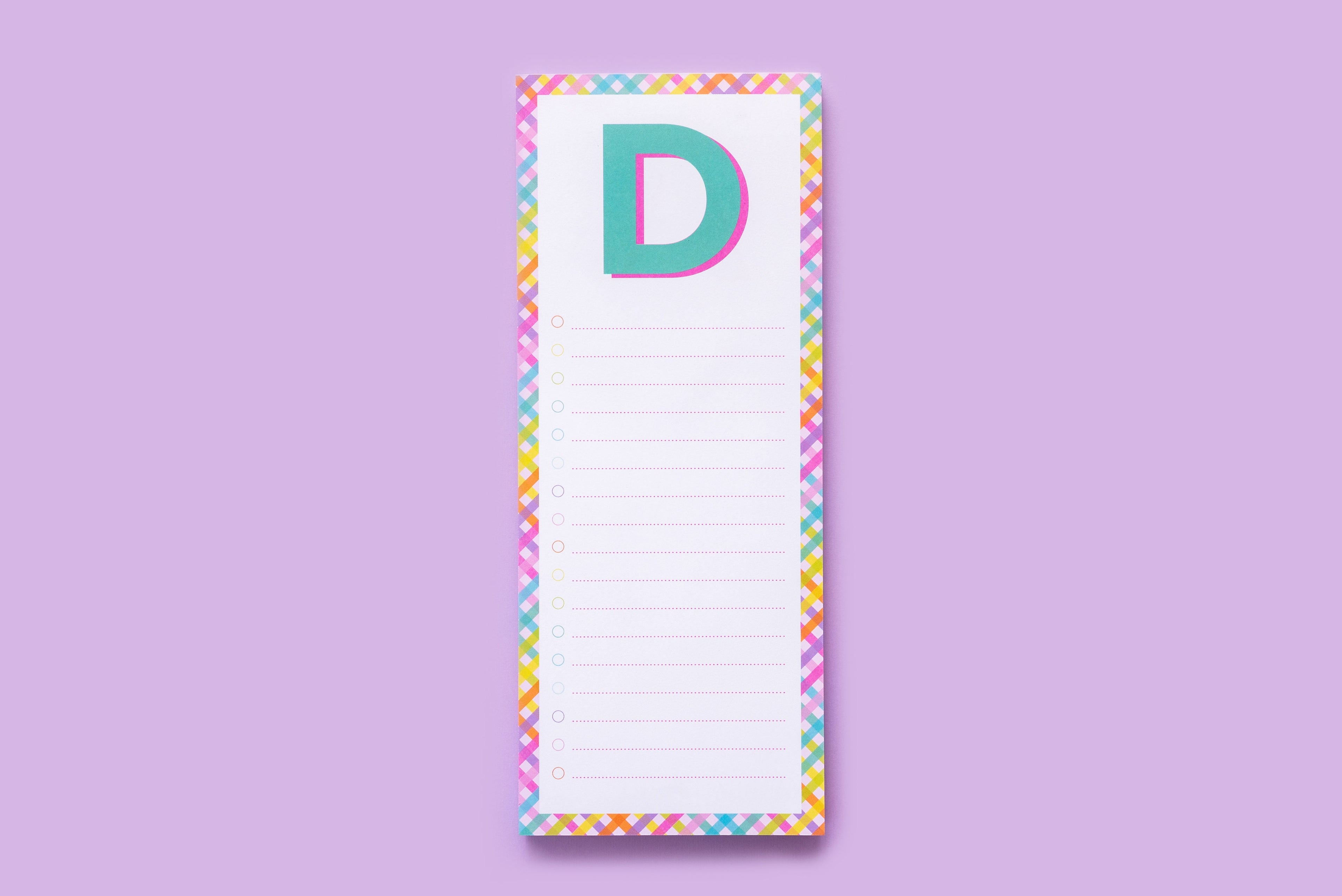 Letter List Pads A-Z