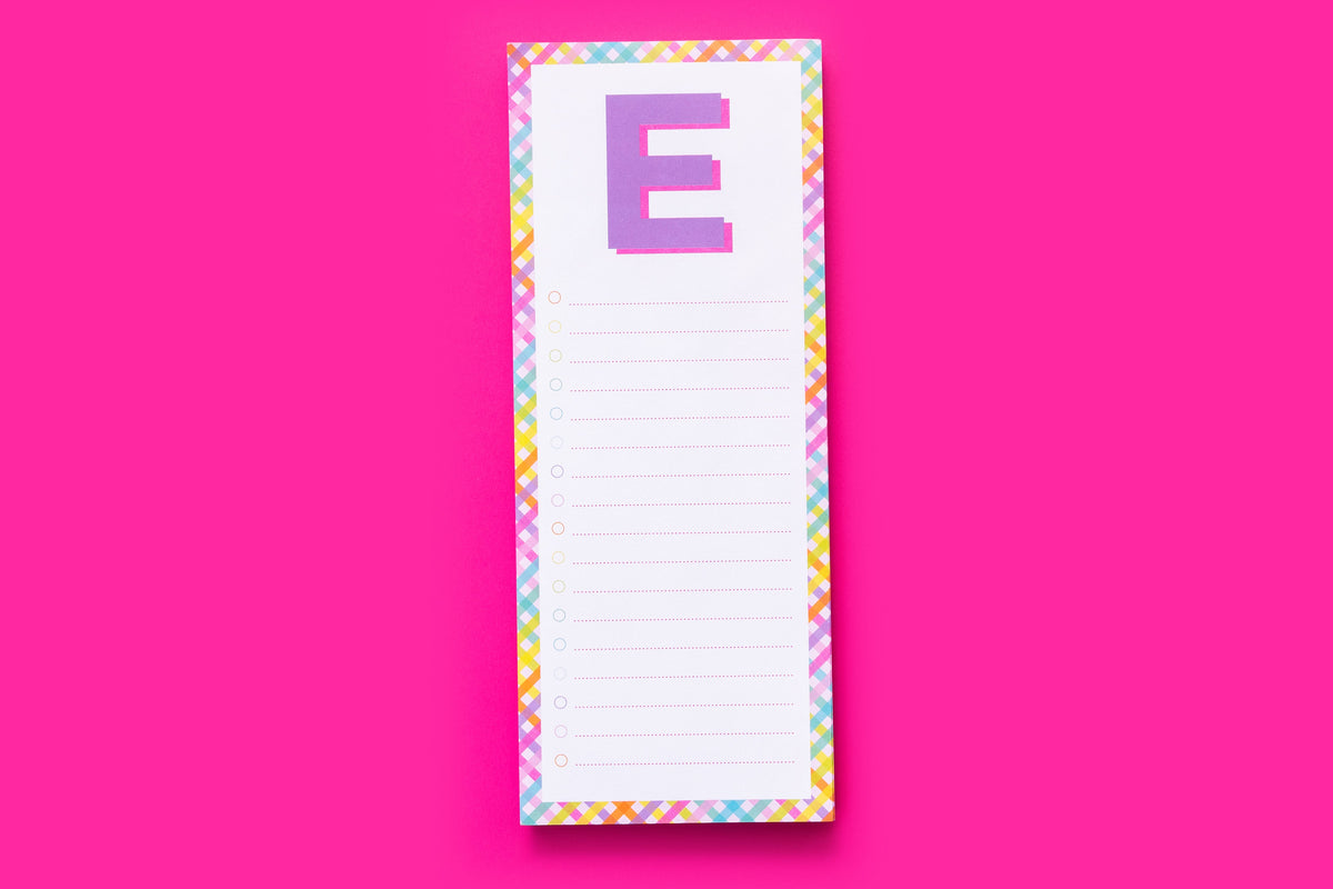 Letter List Pads A-Z