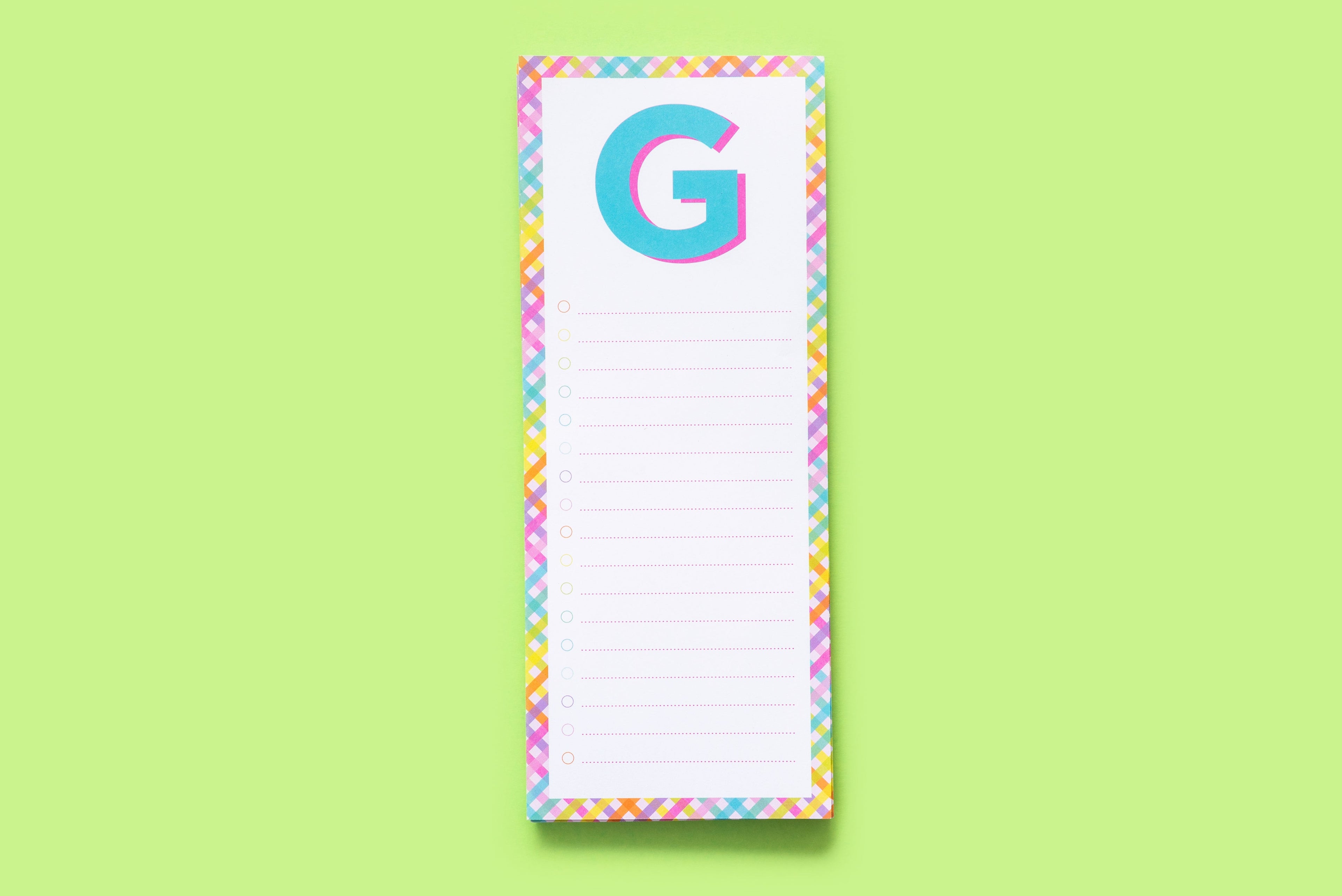 Letter List Pads A-Z