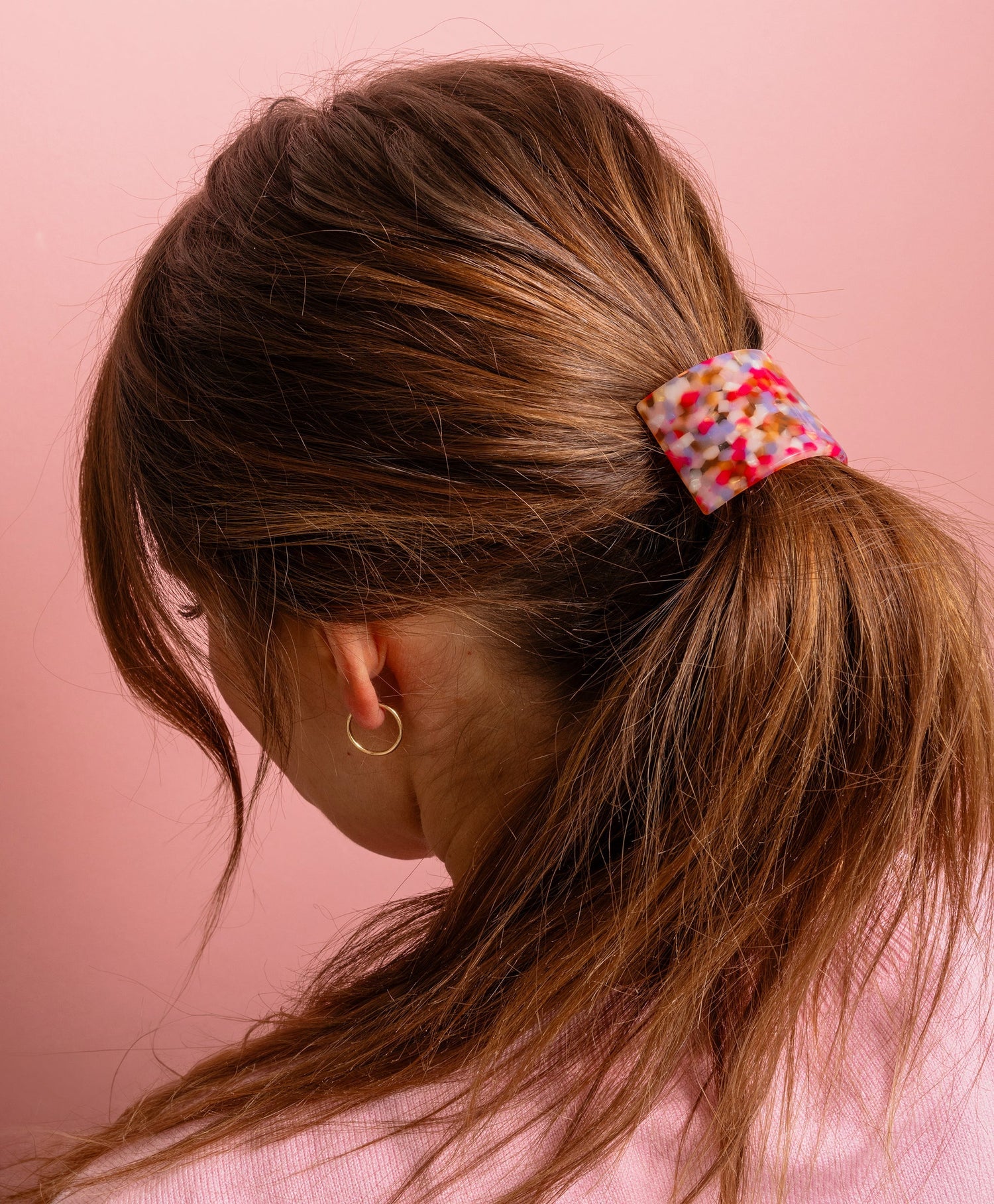 Colorful Tortoise Ponytail Cuff