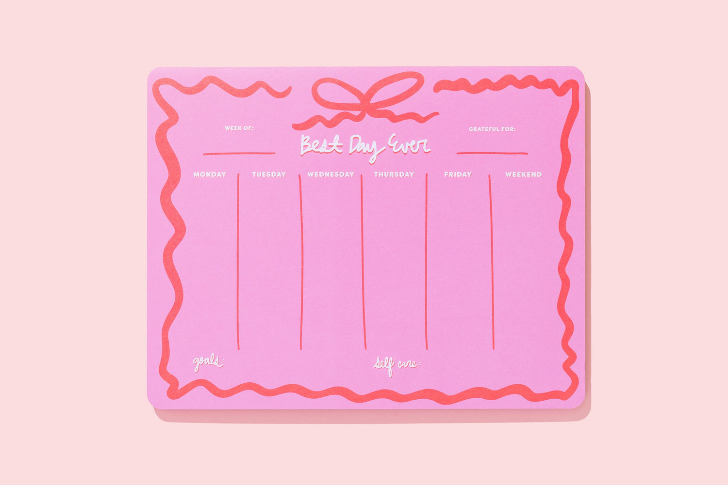 Bow Weekly Planner