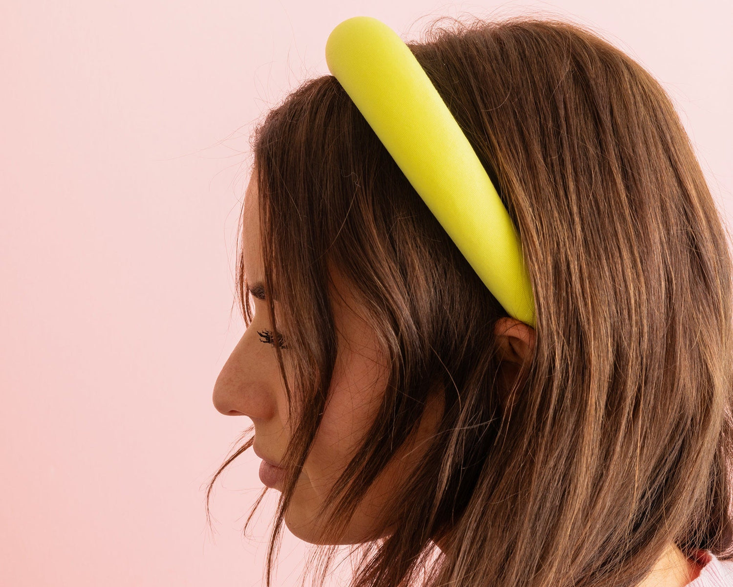 Ivy Mesh Yellow Headband