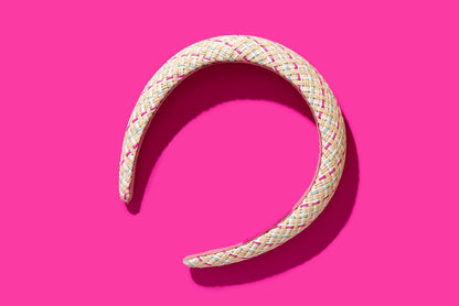 Lily Pink + Blue Rattan Headband