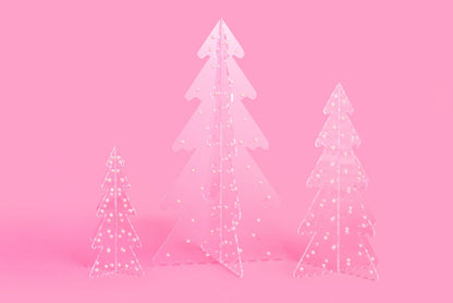 Clear Acrylic Trees with Pearls