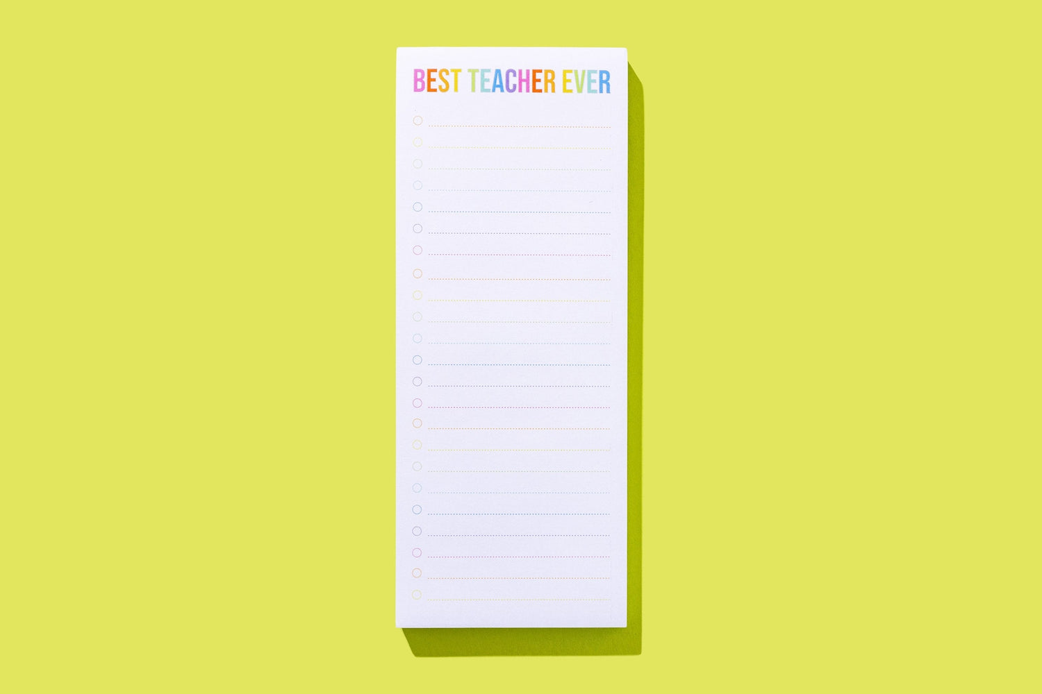 Best Teacher List Pad