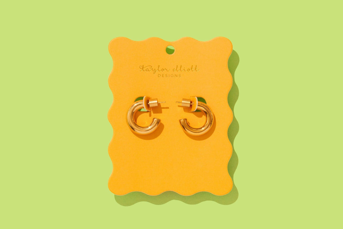 Terry Gold Small Hoop