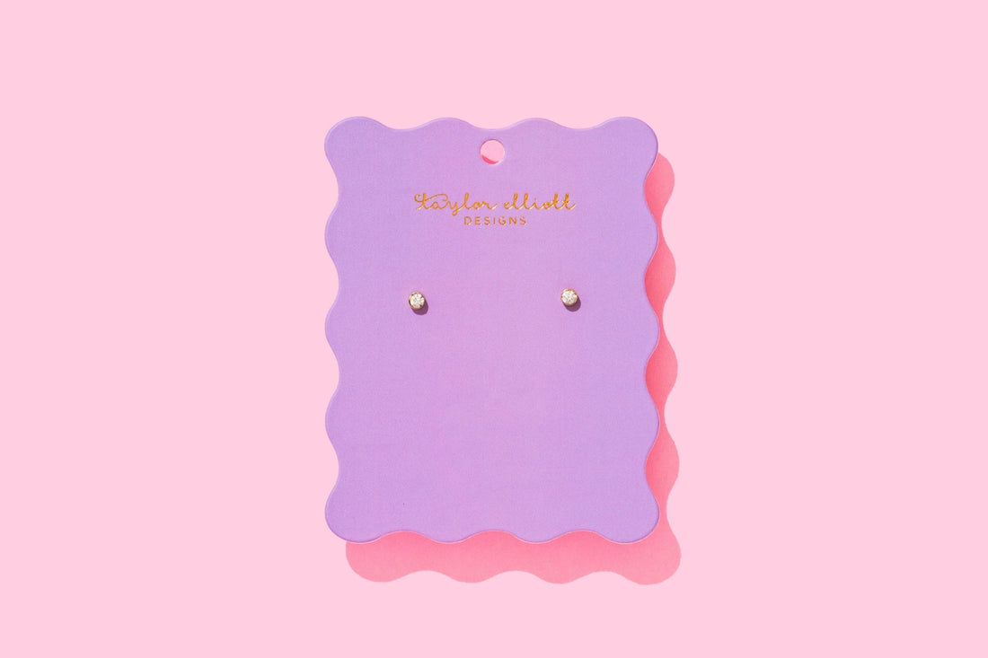 Maren Bezel Small Stud