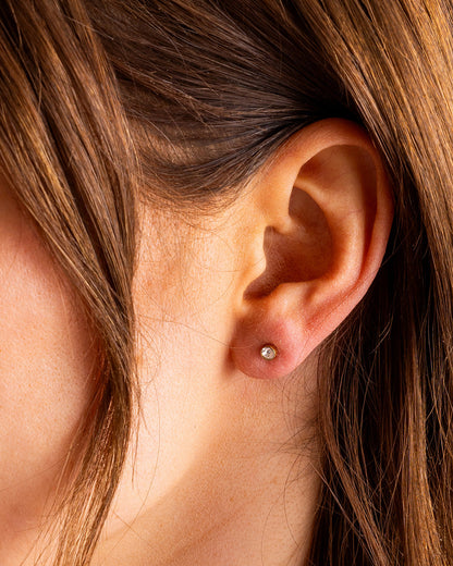 Maren Bezel Small Stud