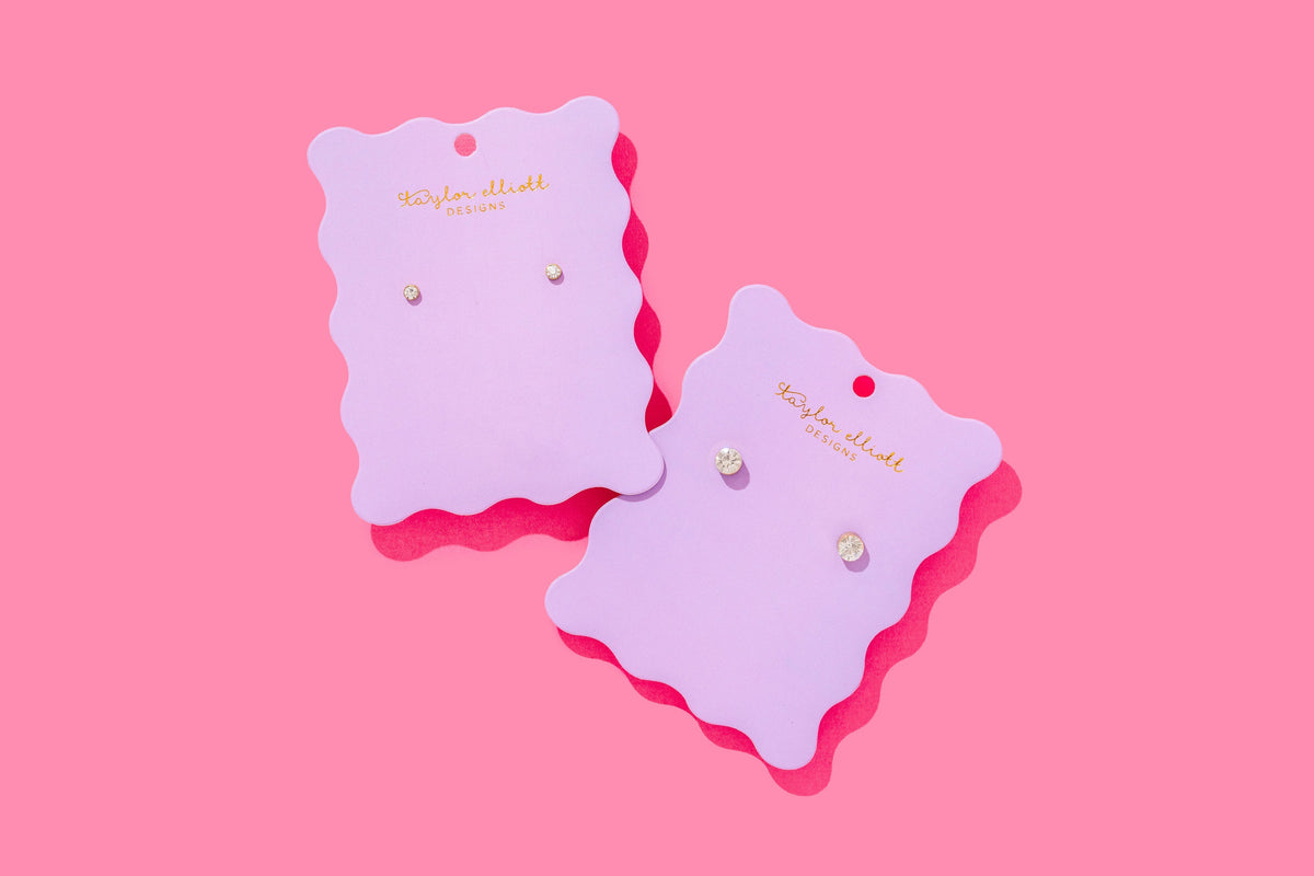 Maren Bezel Small Stud