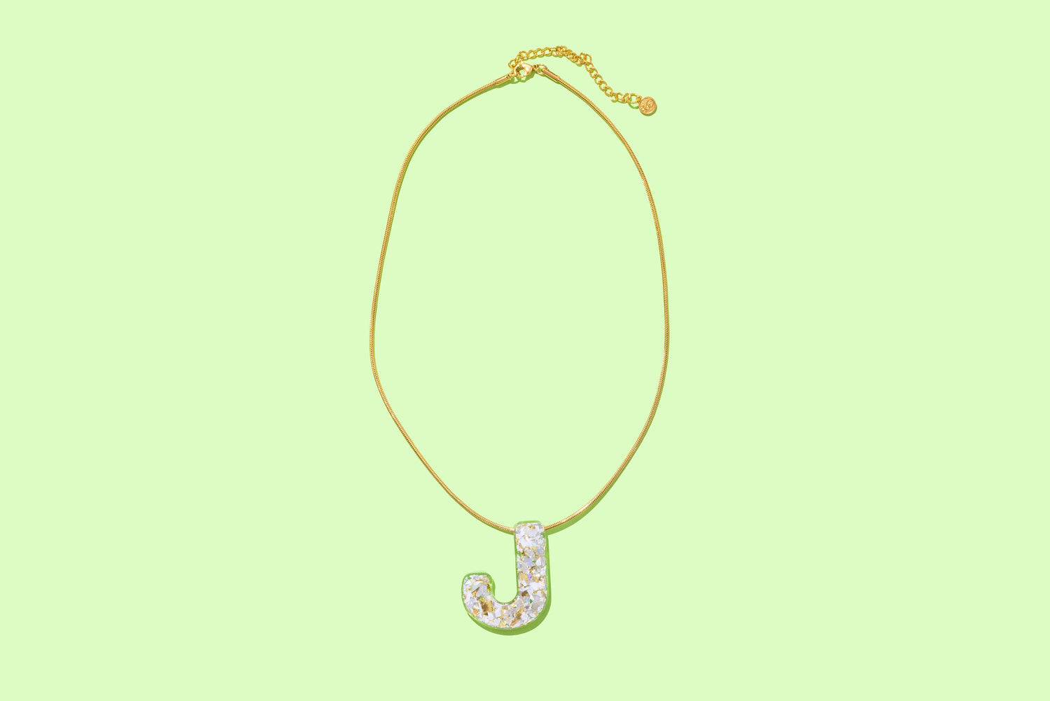 Colorful Confetti Letter Necklaces
