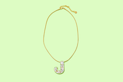 Colorful Confetti Letter Necklaces