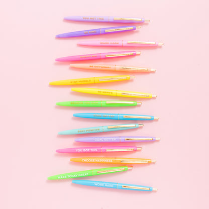 Set of 10 Motivational Pens