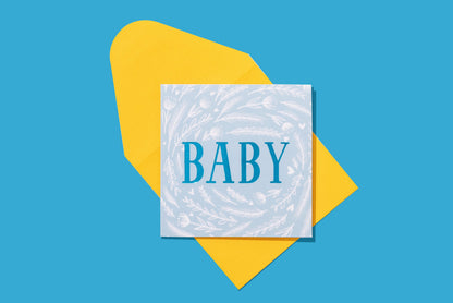 Baby Blue Enclosure Card