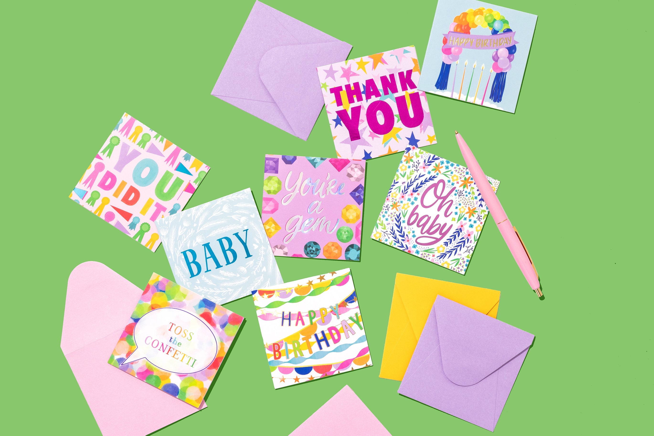 Baby Blue Enclosure Card